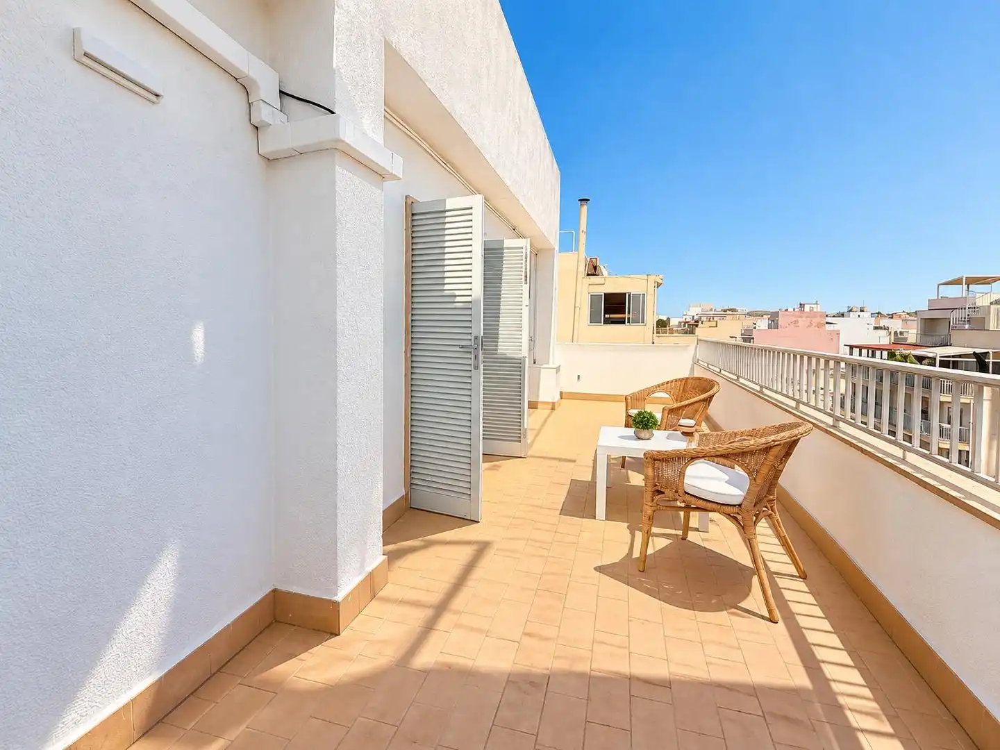 Terraza de Ático de alquiler en  Palma de Mallorca con Aire acondicionado, Terraza y Amueblado