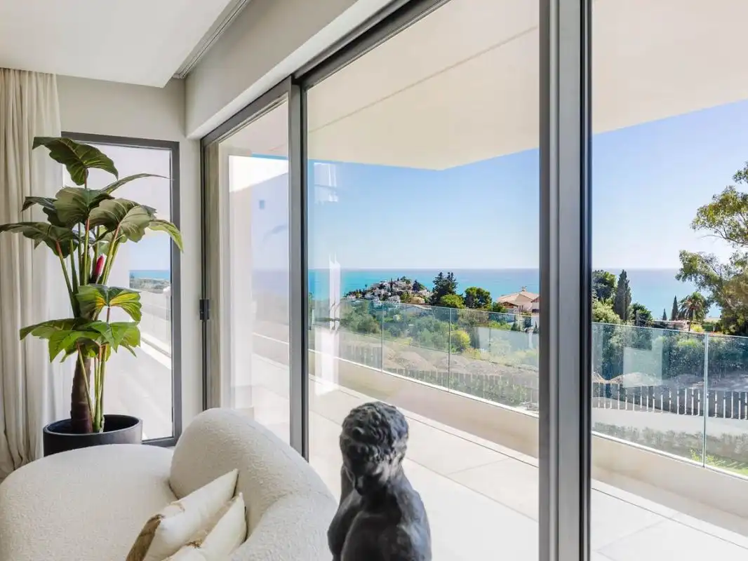 Balcony of Houses for sale in Benalmádena  with Air Conditioner, Heating and Private garden