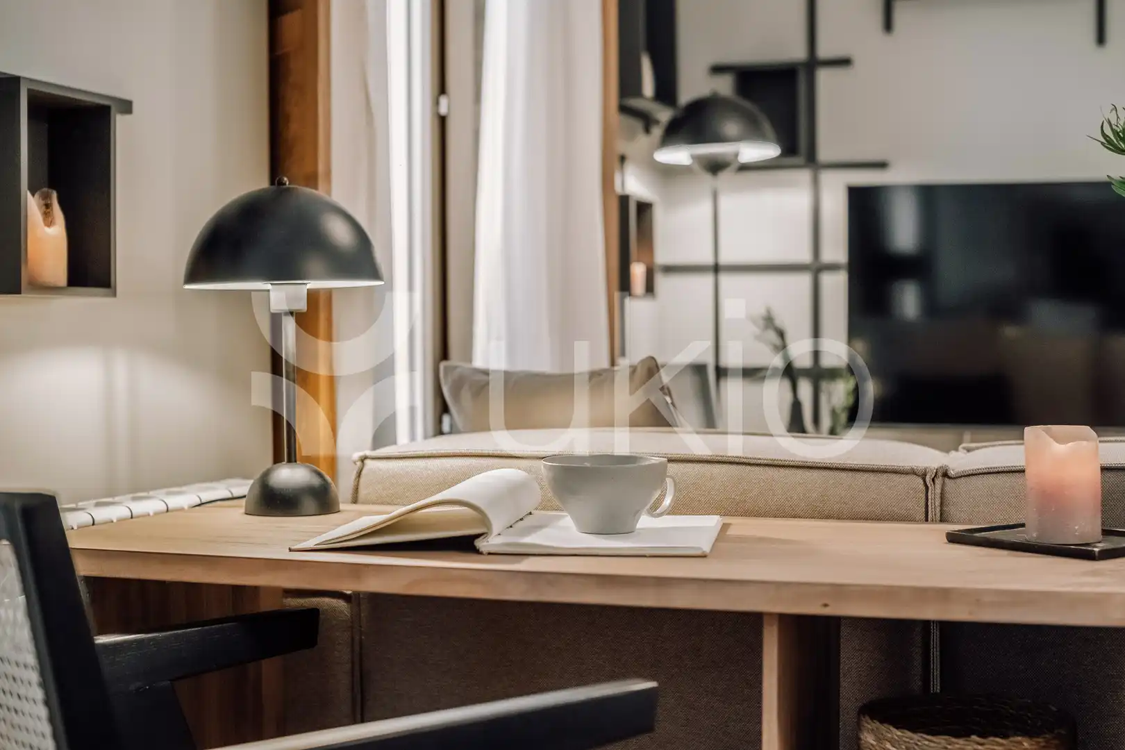 Sala d'estar de Apartament de lloguer en Madrid amb Aire condicionat, Calefacció i Moblat