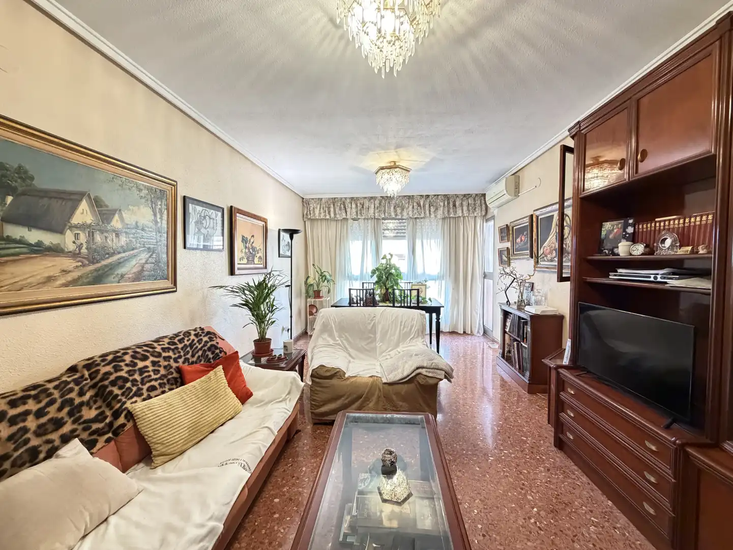 Living room of Flat for sale in Alboraya  with Air Conditioner and Balcony