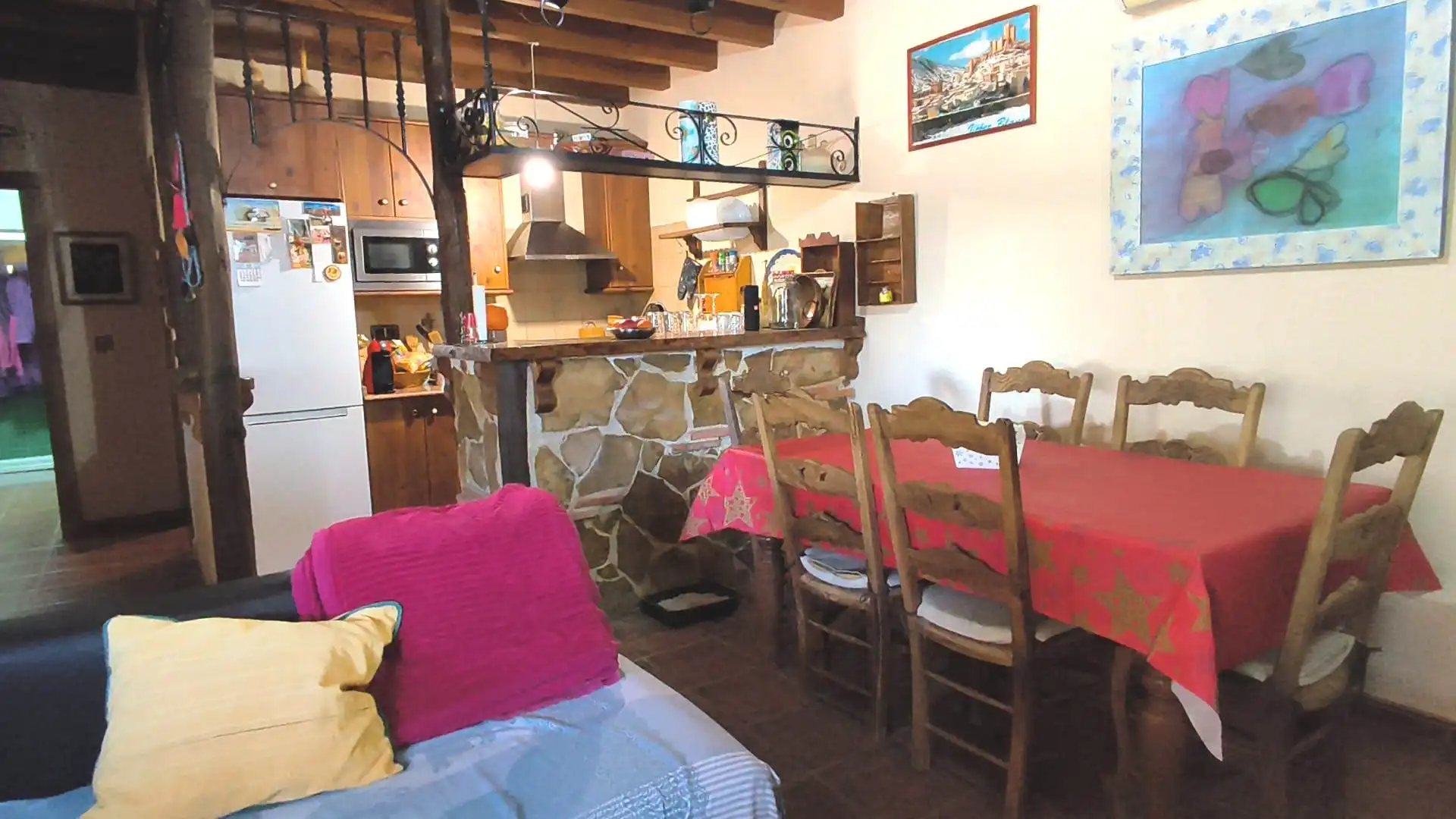 Cocina de Finca rústica en venta en Vélez-Blanco con Aire acondicionado, Calefacción y Jardín privado