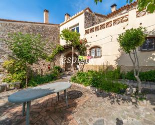 Exterior view of Single-family semi-detached for sale in Girona Capital  with Heating, Private garden and Terrace
