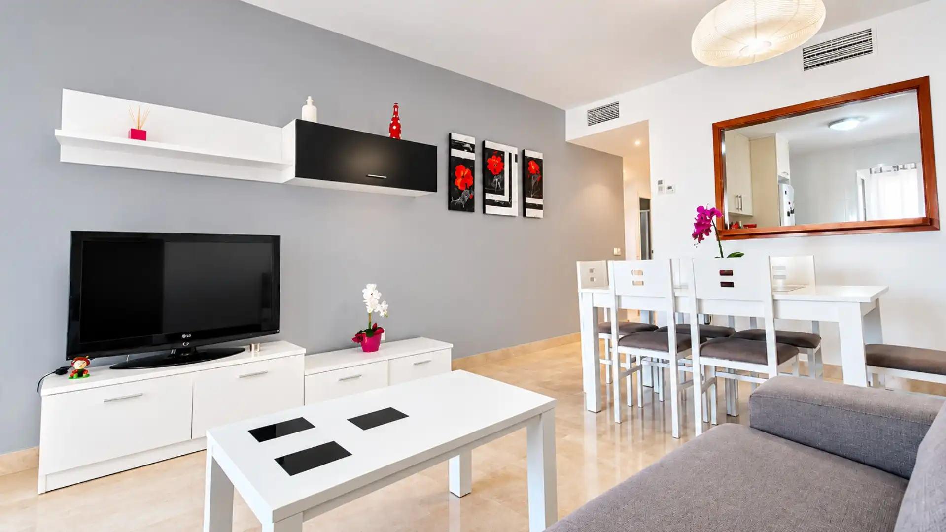 Sala de estar de Apartamento en venta en La Duquesa