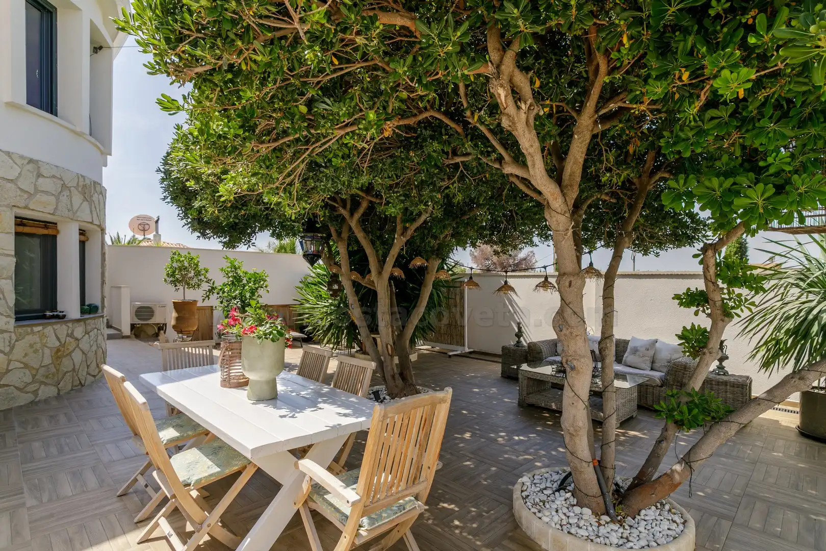 Terrassa de Casa o xalet en venda en El Campello amb Aire condicionat, Jardí privat i Terrassa