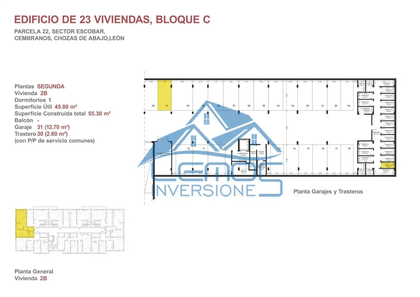 Flat for sale in Chozas de Abajo