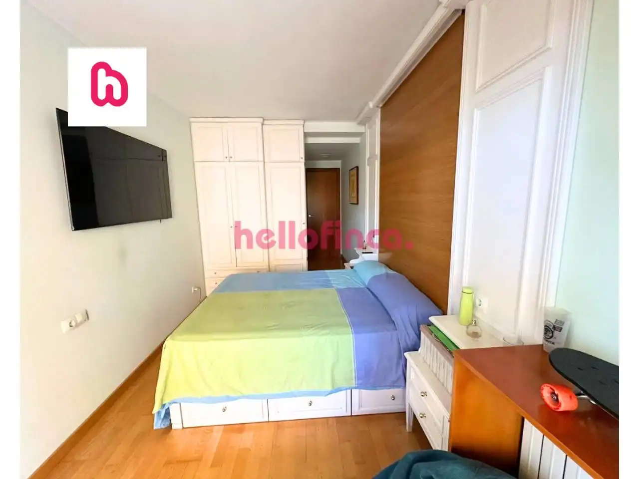 Schlafzimmer von Maisonette zum Verkauf in Badalona mit Heizung, Parkett und Terrasse
