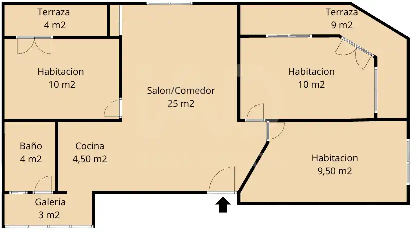 Piso en venta en Elda con Terraza