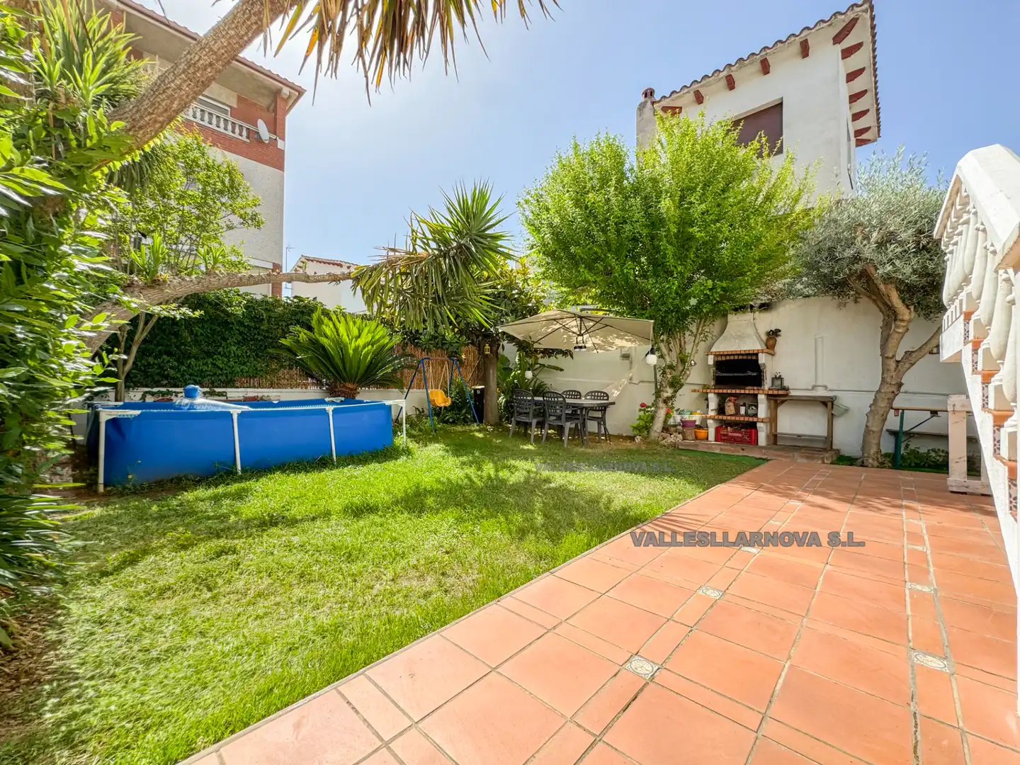 Garden of Houses for sale in Parets del Vallès  with Heating, Private garden and Parquet flooring