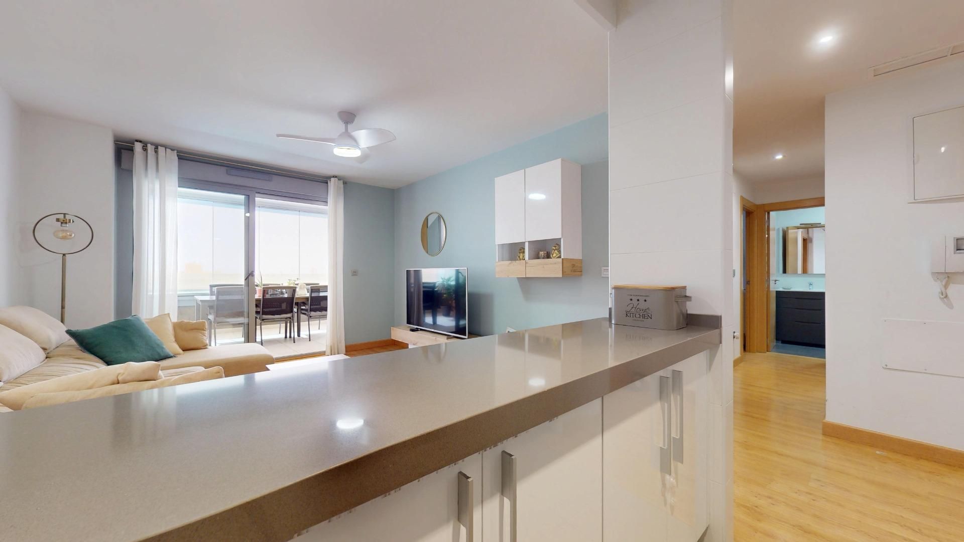 Kitchen of Flat for sale in Elche / Elx  with Air Conditioner, Parquet flooring and Terrace