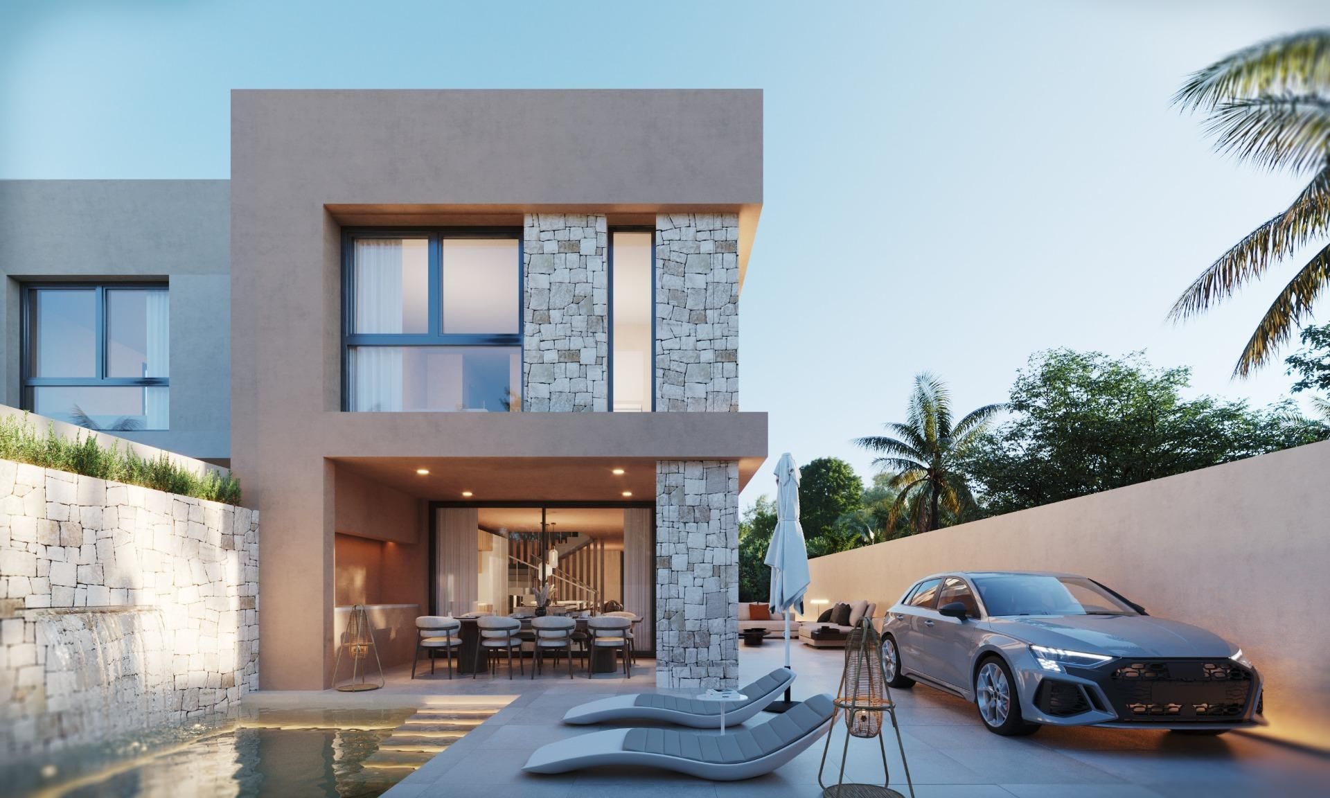 Vista exterior de Casa adosada en venda en Alhaurín de la Torre amb Aire condicionat i Piscina