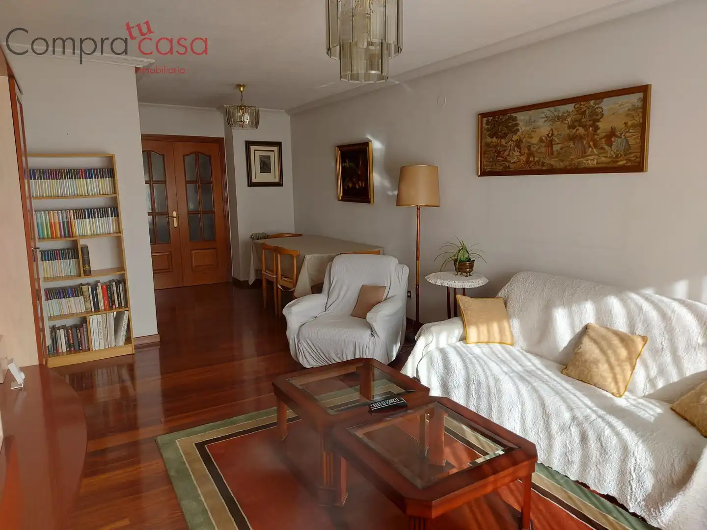 Sala de estar de Piso para compartir en Segovia con Calefacción, Terraza y Amueblado