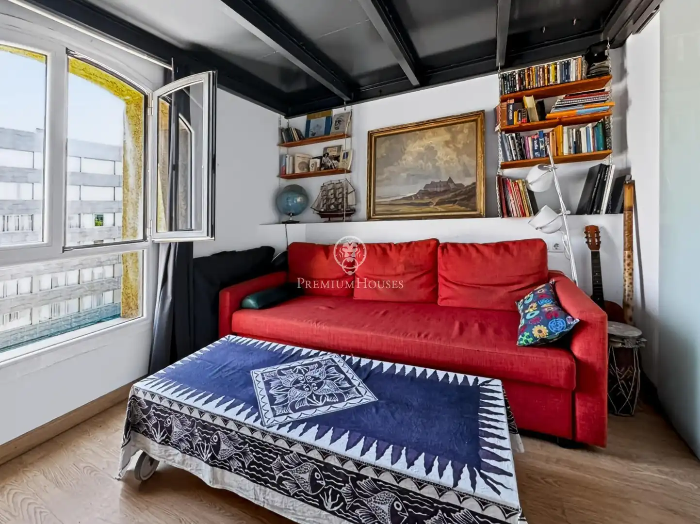 Wohnzimmer von Wohnung zum Verkauf in Barcelona mit Klimaanlage