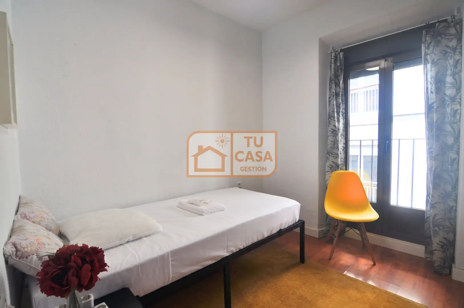 Bedroom of Flat for rent in Cáceres  with Air Conditioner, Heating and Parquet flooring