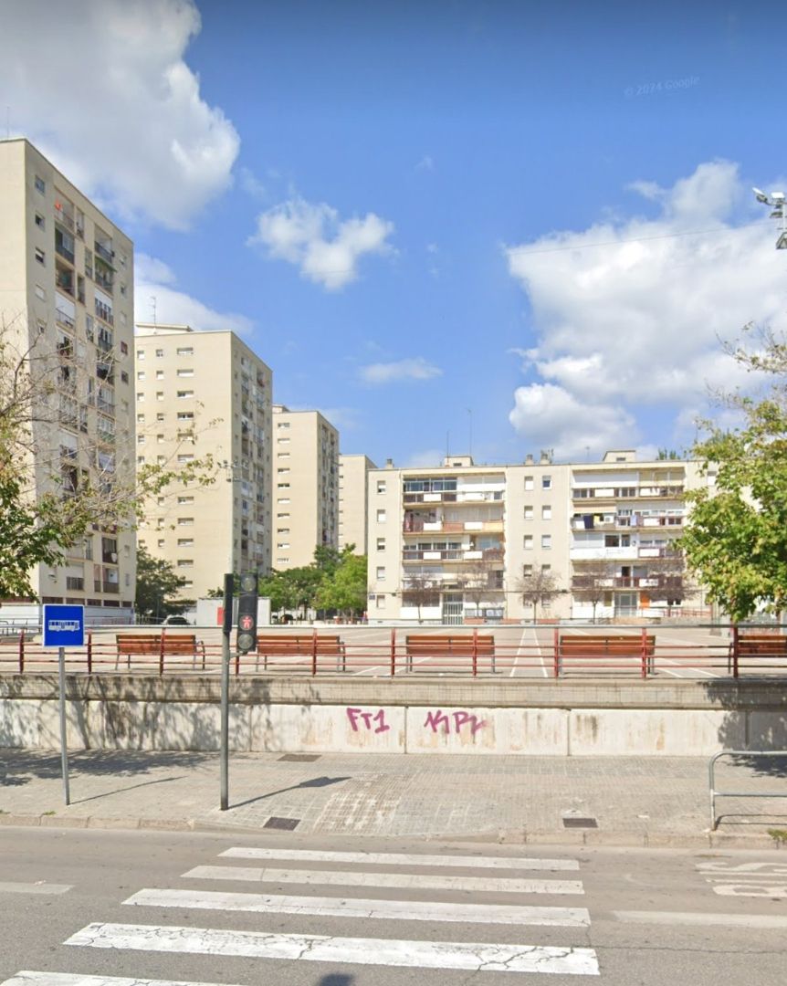 Exterior view of Flat for sale in Terrassa  with Balcony