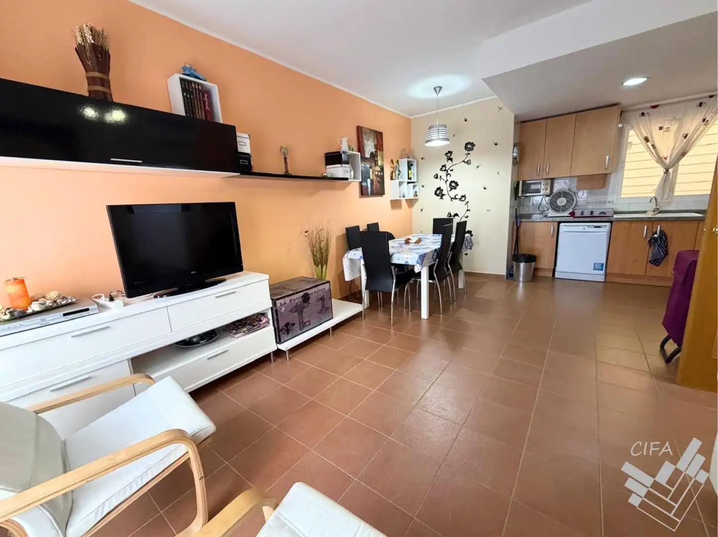 Wohnzimmer von Wohnung zur Miete in Vinaròs mit Terrasse, Möbliert und Gemeinschaftspool