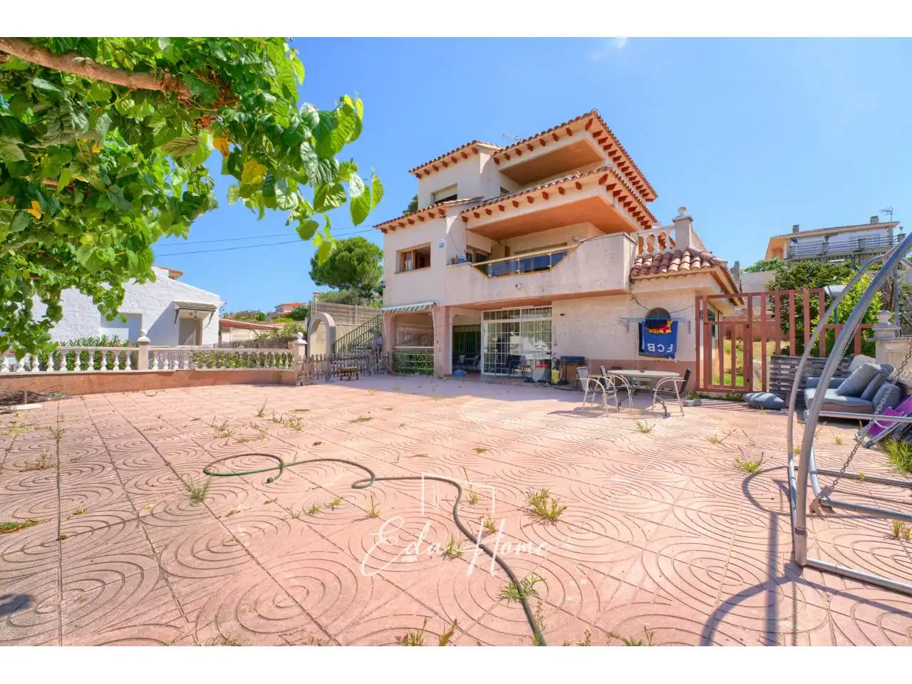 Exterior view of Houses for sale in Cunit  with Private garden, Terrace and Furnished