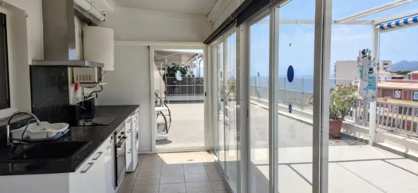 Küche von Wohnung zum Verkauf in Capdepera mit Klimaanlage, Terrasse und Möbliert
