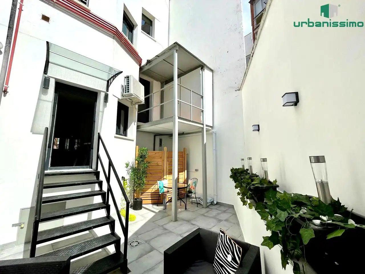 Terraza de Apartamento de alquiler en Madrid con Aire acondicionado, Calefacción y Terraza