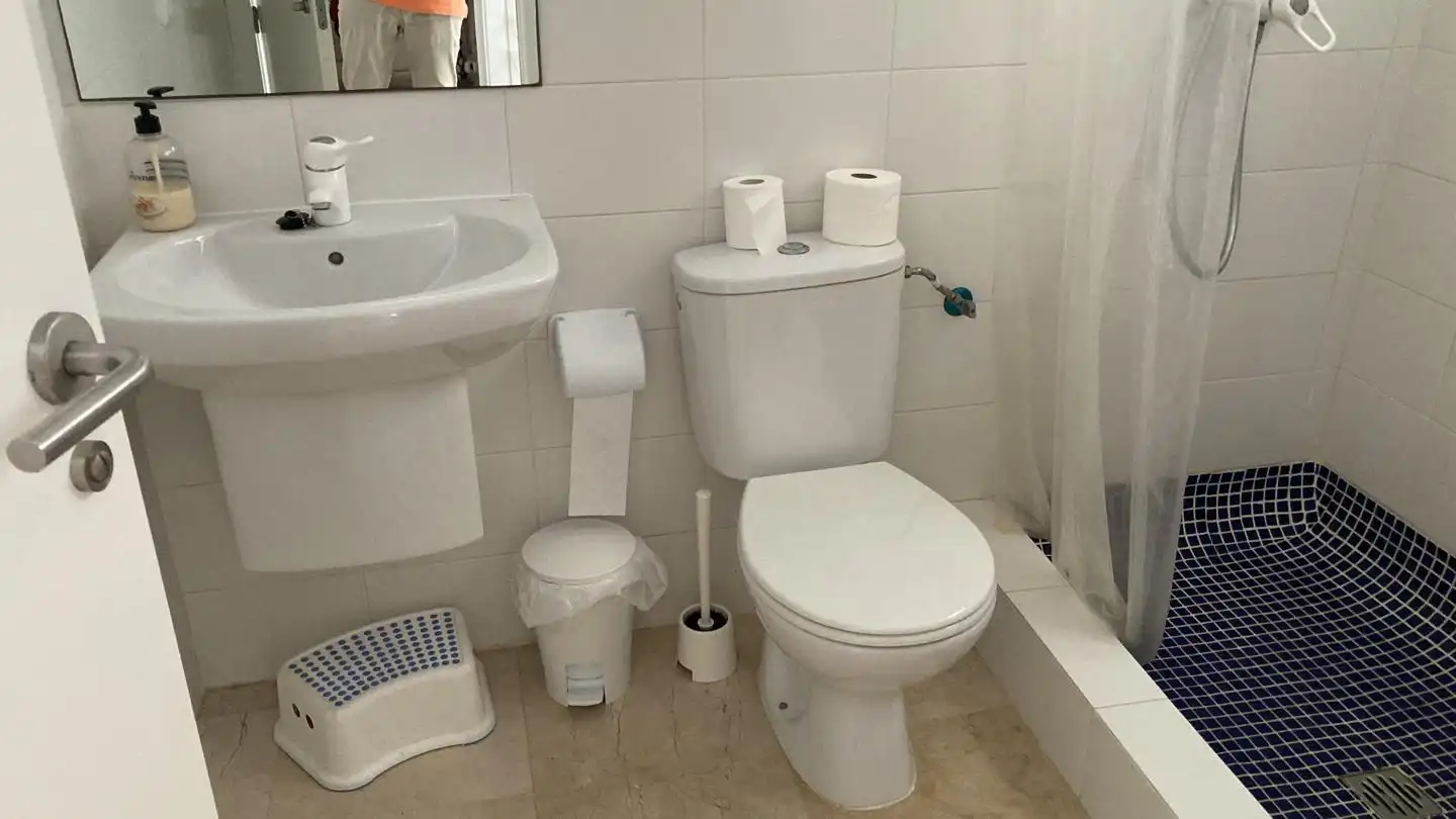 Bany de Casa o xalet de lloguer en Vera amb Aire condicionat, Jardí privat i Terrassa