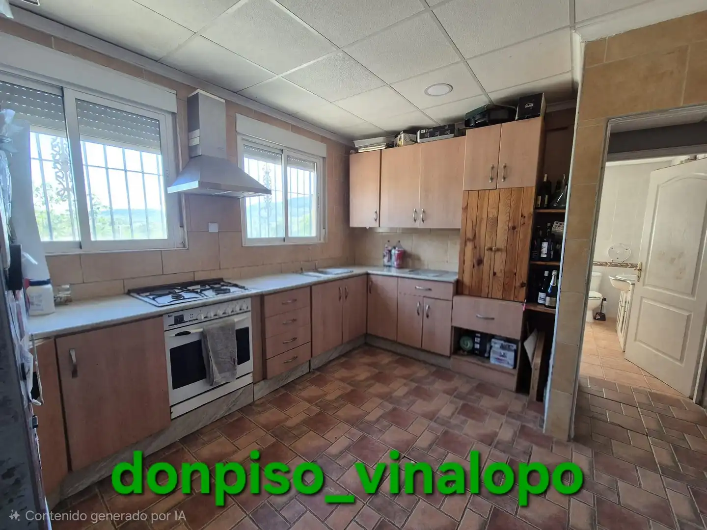 Küche von Country house zum Verkauf in Monóvar  / Monòver mit Klimaanlage, Heizung und Abstellraum