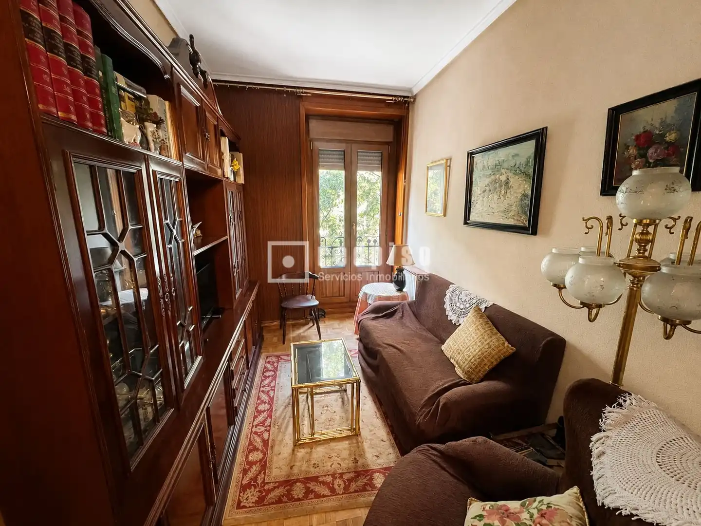 Sala de estar de Piso en venta en Madrid con Calefacción, Parquet y Terraza