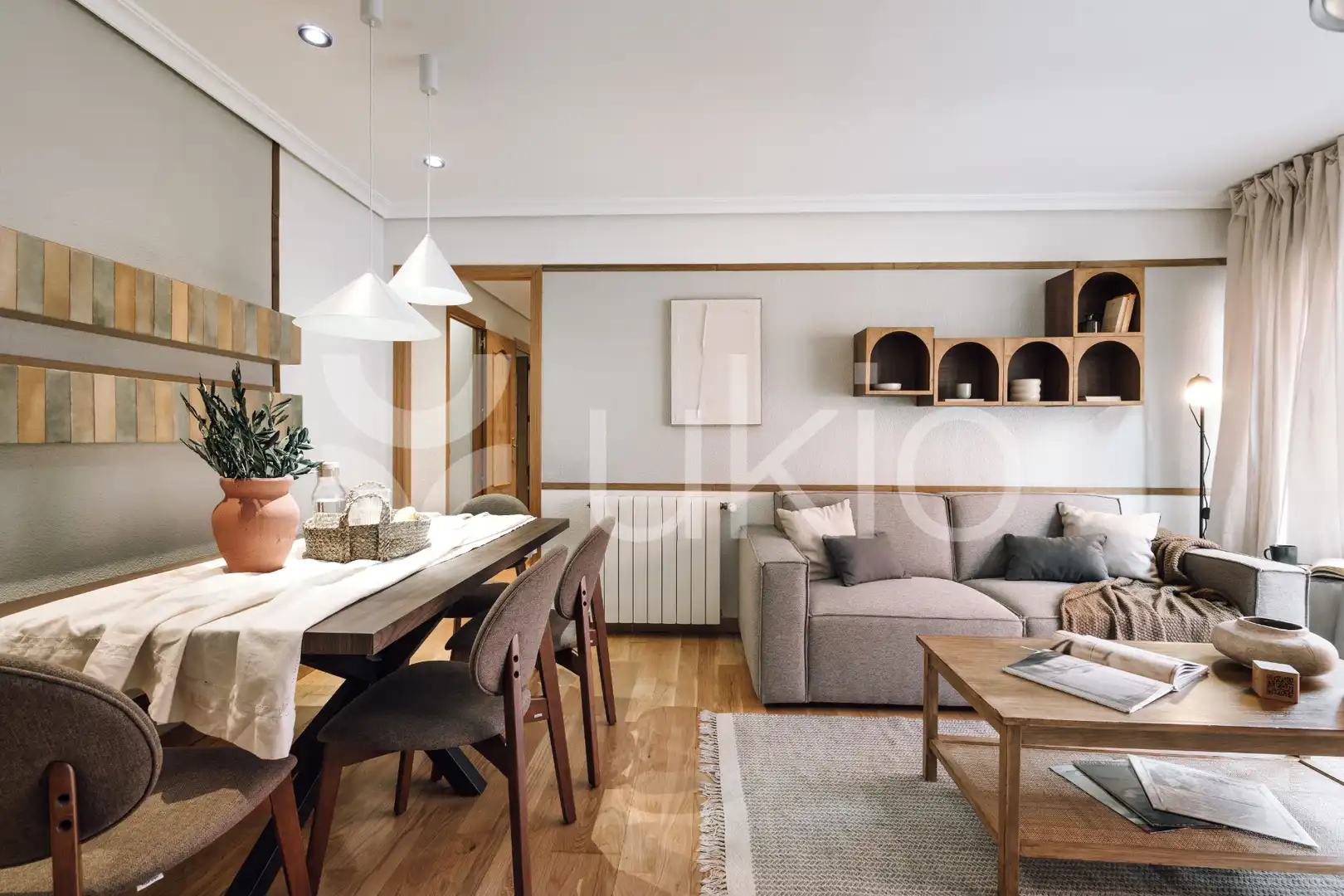Sala de estar de Apartamento de alquiler en Madrid con Calefacción, Amueblado y Horno