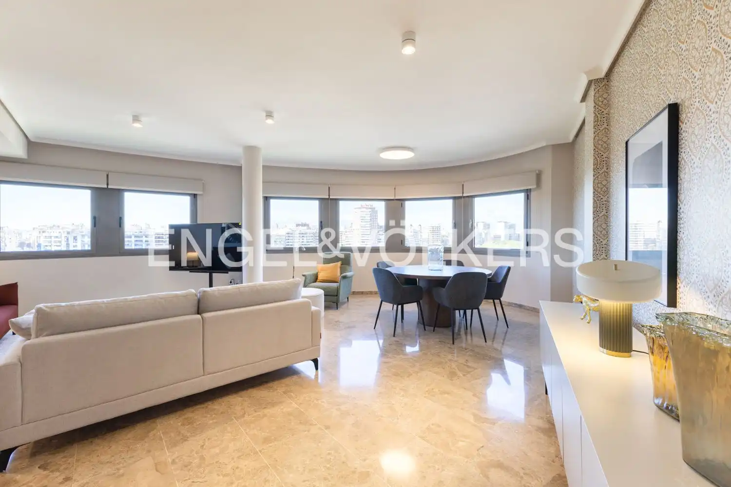 Sala de estar de Piso de alquiler en Valencia con Aire acondicionado, Calefacción y Amueblado