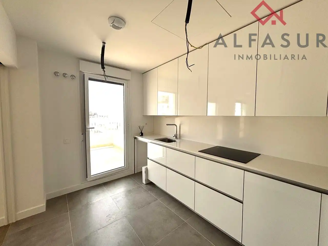 Cocina de Ático de alquiler en Málaga con Aire acondicionado, Calefacción y Terraza