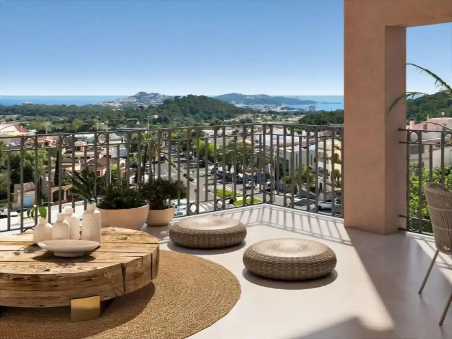 Terrasse von Wohnung zum Verkauf in Capdepera mit Klimaanlage, Schwimmbad und Balkon