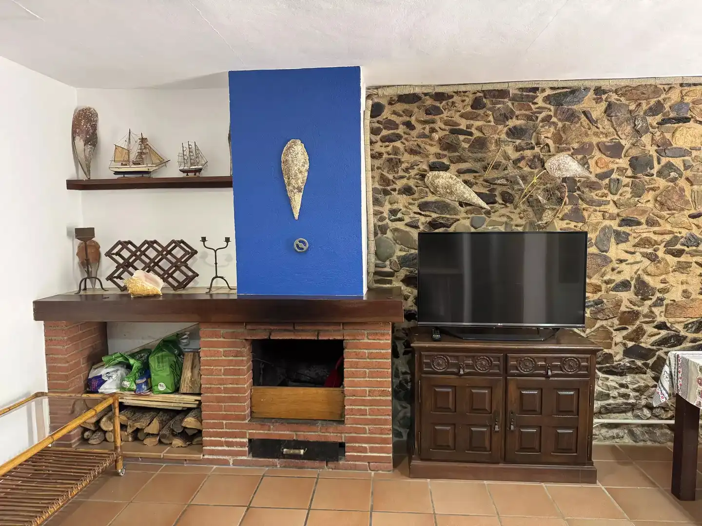 Sala de estar de Piso en venta en Colera con Amueblado