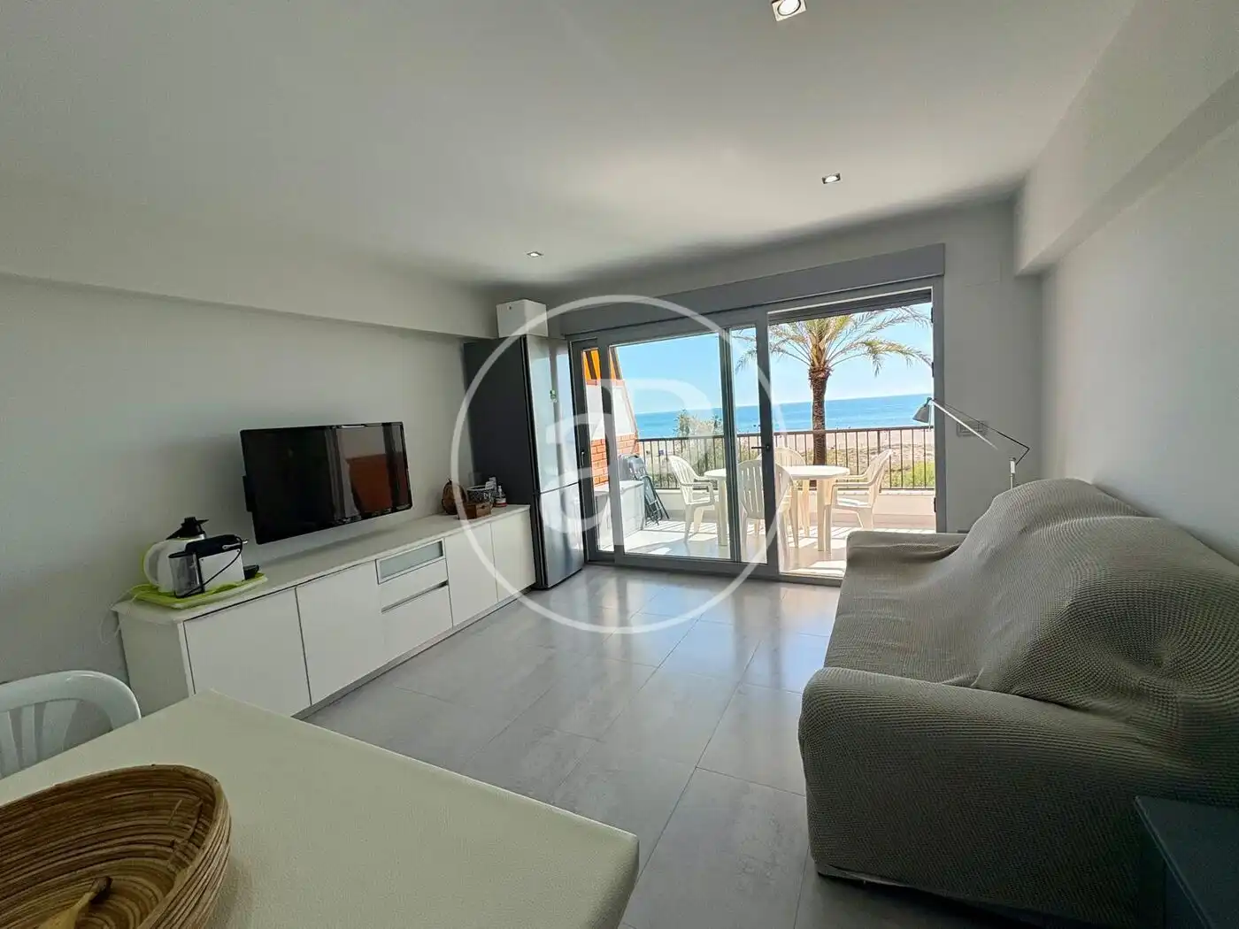 Wohnzimmer von Wohnung zur Miete in Canet d'En Berenguer mit Klimaanlage, Heizung und Privatgarten