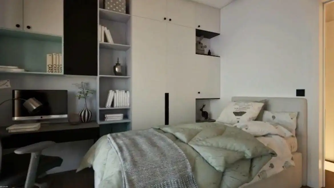 Schlafzimmer von Erdgeschoss zum Verkauf in Mataró mit Klimaanlage und Heizung