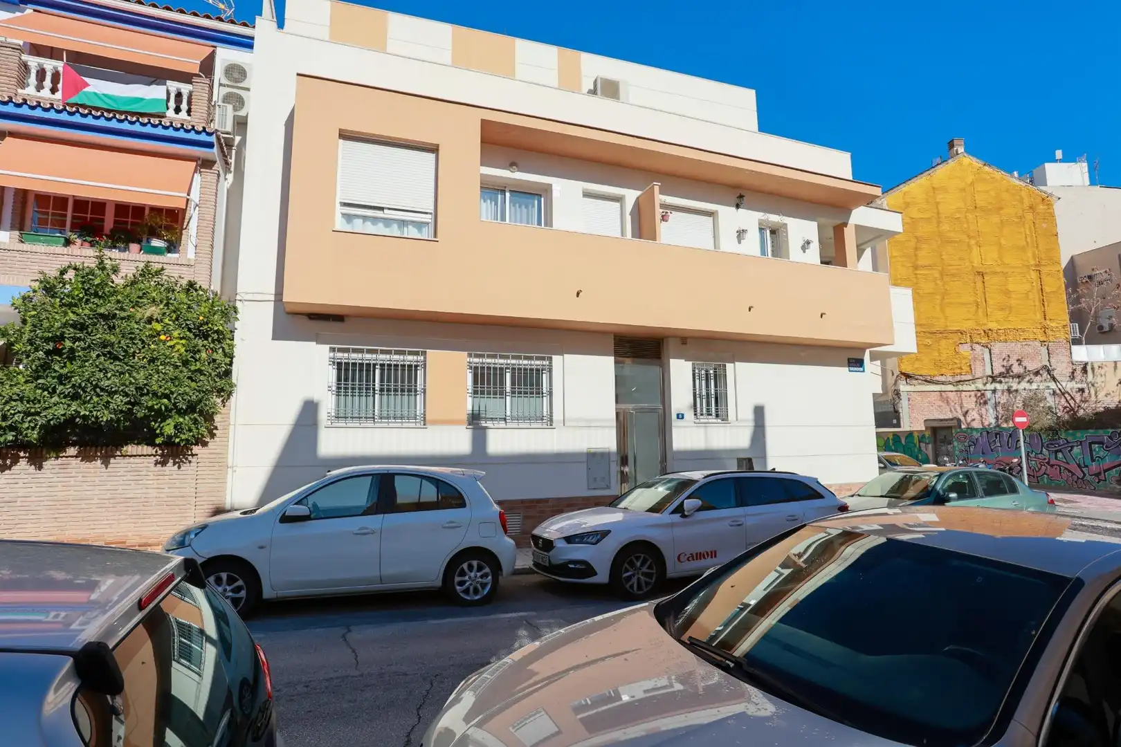Vista exterior de Planta baja en venta en Málaga con Aire acondicionado, Calefacción y Alarma
