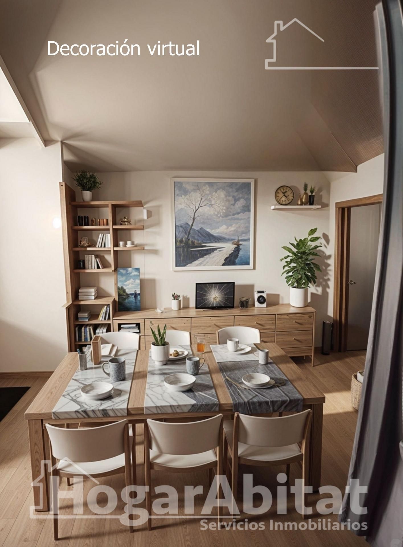 Dining room of Flat for sale in  Valencia Capital  with Air Conditioner, Heating and Balcony