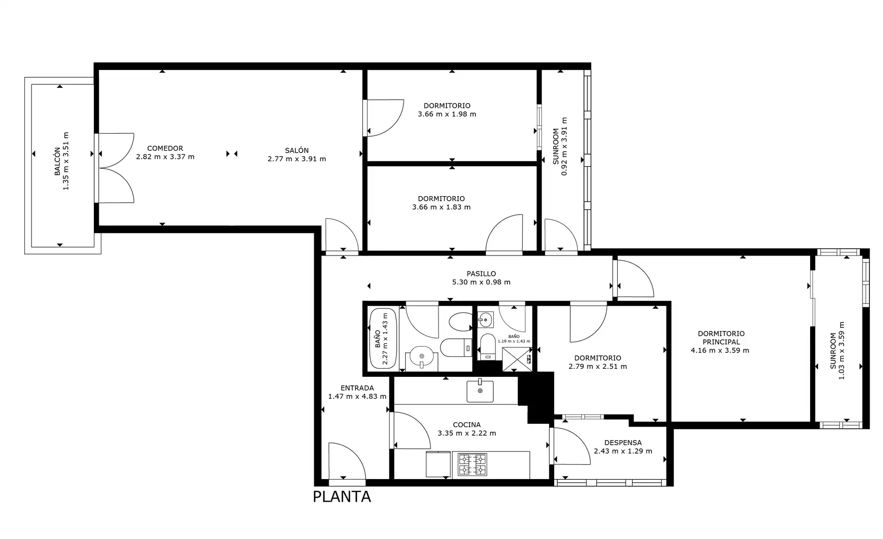 Flat with terrace for sale in Calle de los Urquiza, imagen 34