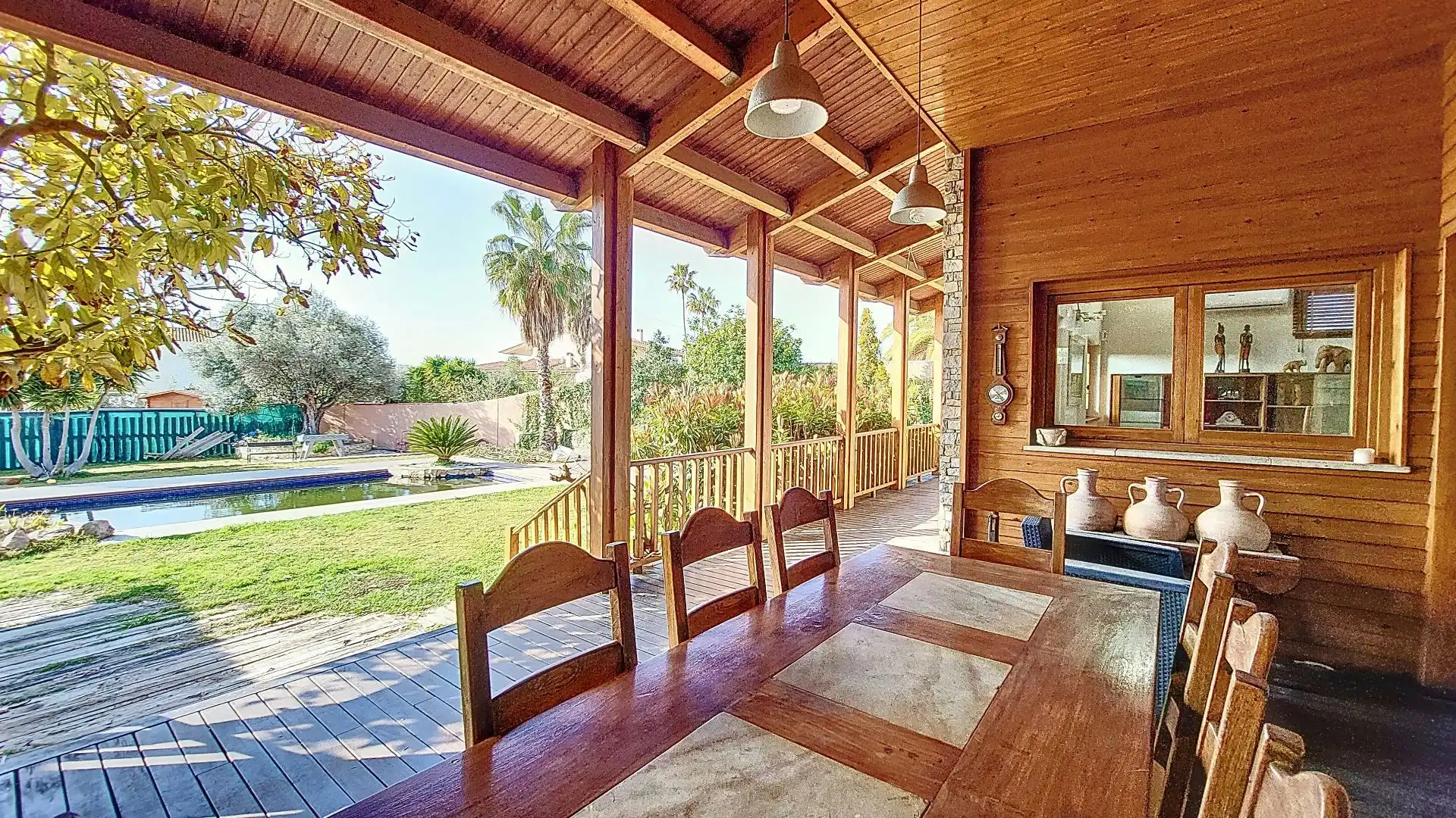 Terraza de Casa o chalet en venta en Calafell con Aire acondicionado, Calefacción y Jardín privado