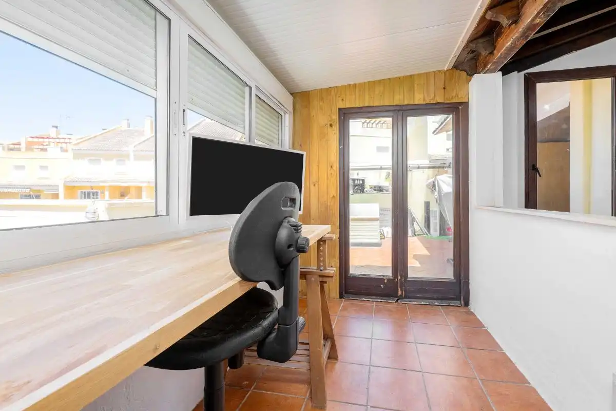 Terraza de Casa adosada en venta en Aznalcázar con Aire acondicionado, Calefacción y Jardín privado
