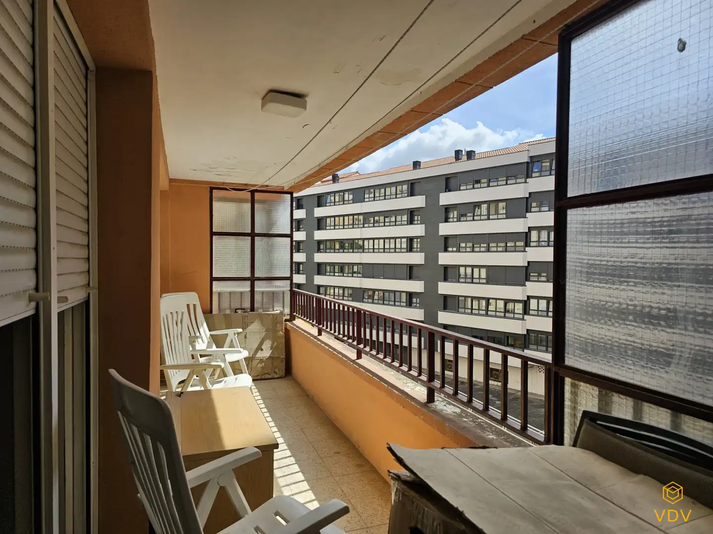 Balcony of Flat for sale in  Pamplona / Iruña  with Heating, Parquet flooring and Terrace