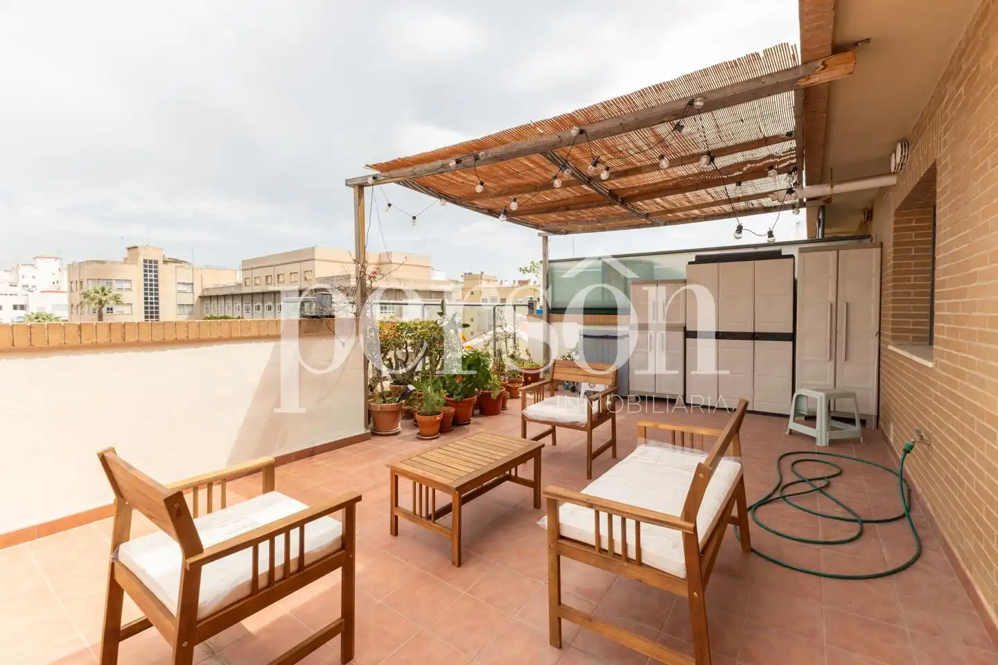 Terraza de Ático de alquiler en Valencia con Aire acondicionado, Terraza y Amueblado
