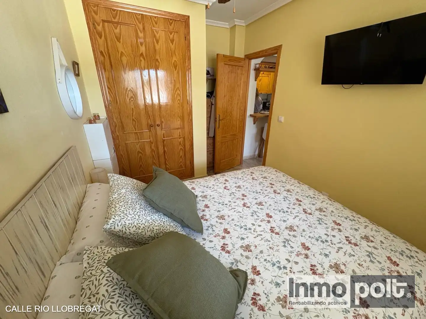 Schlafzimmer von Einfamilien-Reihenhaus zur Miete in Pilar de la Horadada mit Klimaanlage, Privatgarten und Terrasse