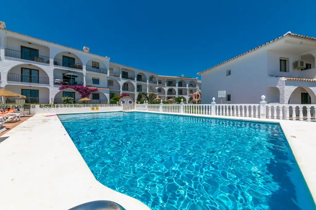 Swimming pool of Attic for rent in Mijas  with Air Conditioner, Terrace and Furnished