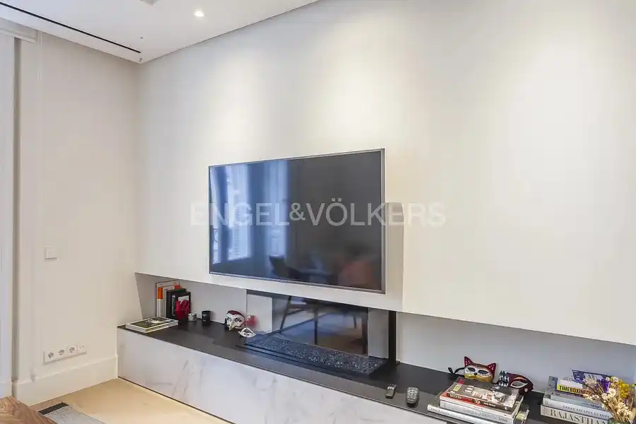 Sala de estar de Piso de alquiler en Madrid con Aire acondicionado, Calefacción y Parquet