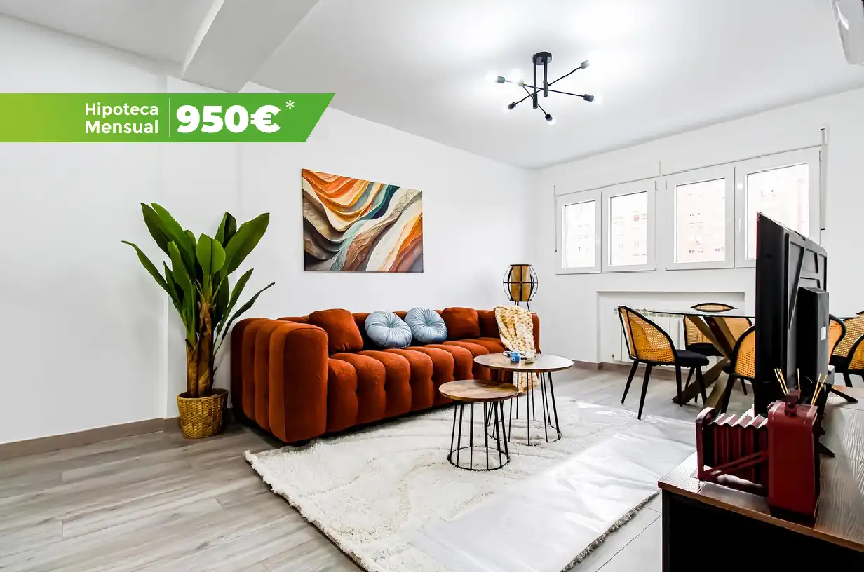 Sala de estar de Piso en venta en  Madrid Capital con Aire acondicionado, Calefacción y Amueblado