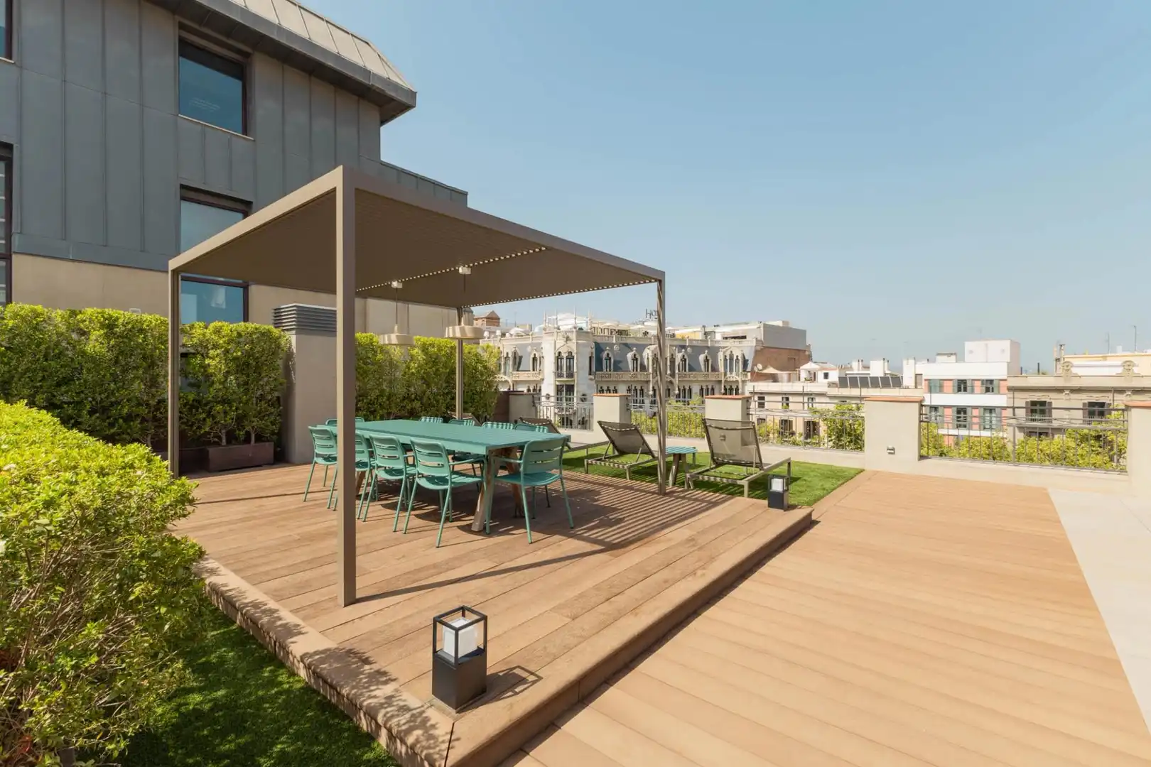 Terrasse von Wohnungen zur Miete in Barcelona mit Klimaanlage, Heizung und Parkett