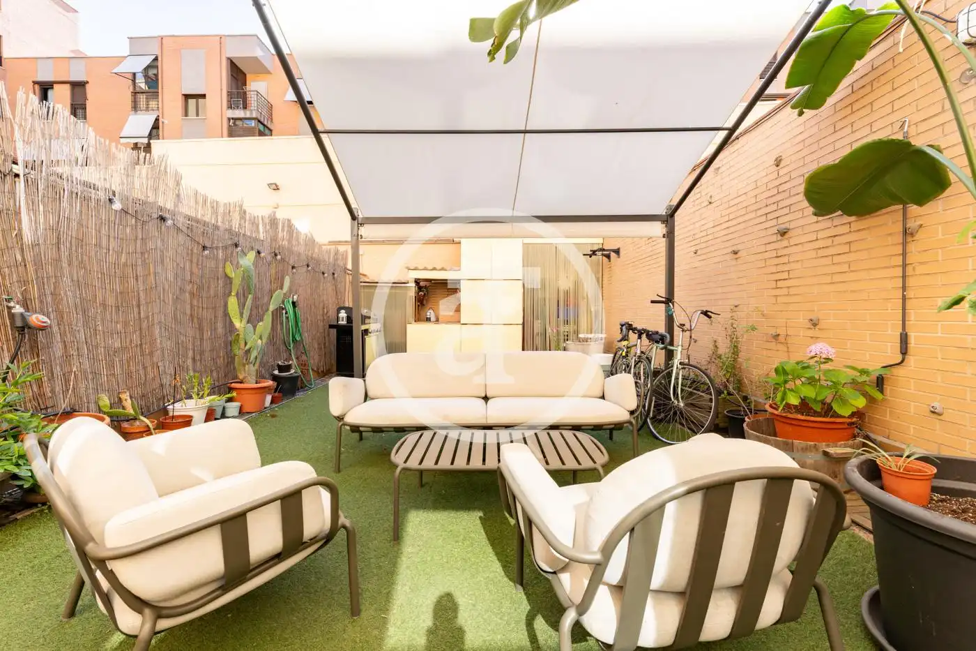 Terraza de Dúplex de alquiler en Madrid con Calefacción, Amueblado y Horno