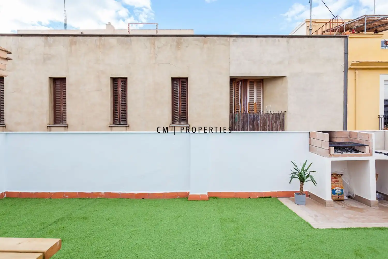 Terraza de Dúplex de alquiler en Valencia con Aire acondicionado, Calefacción y Terraza