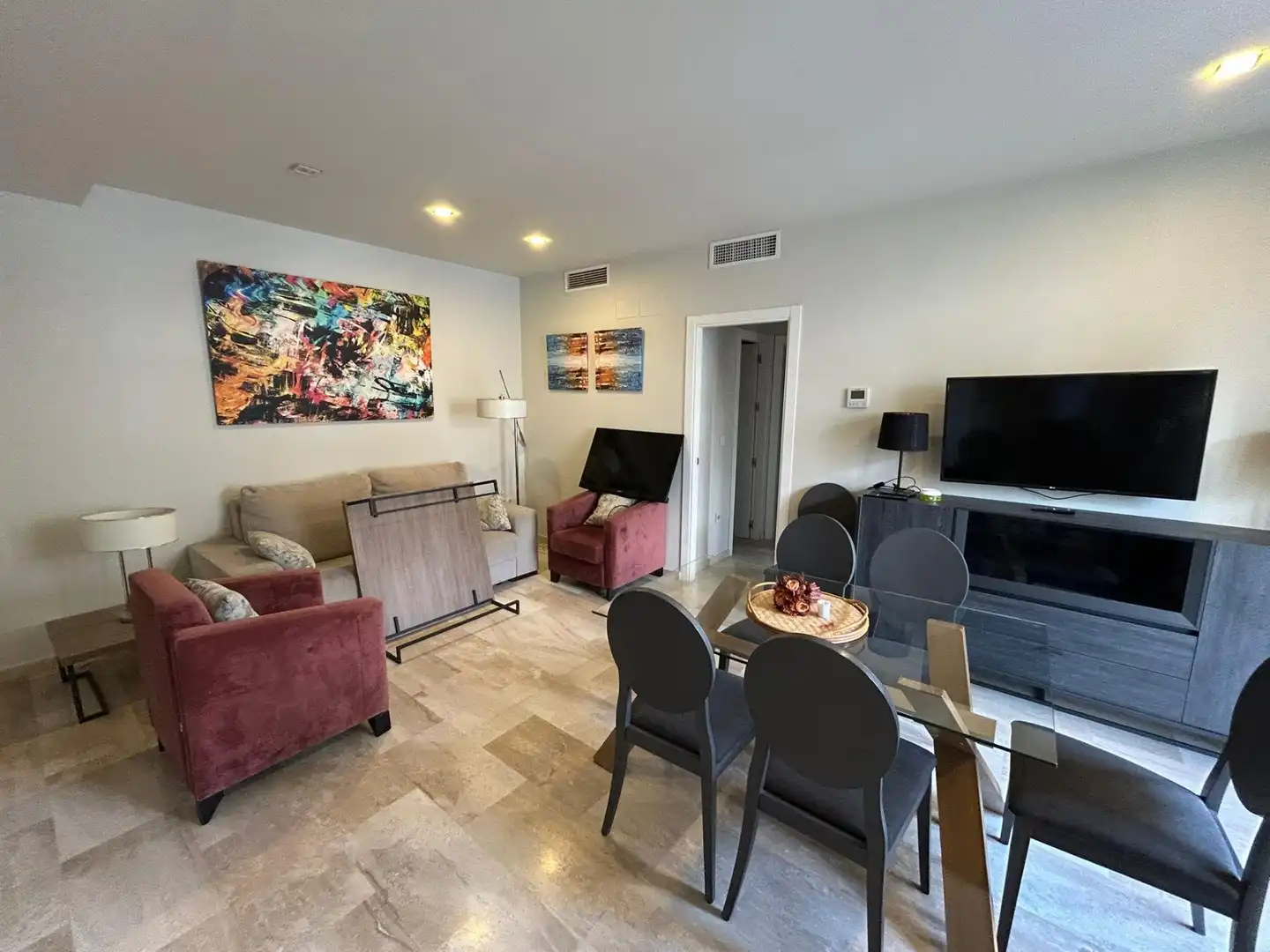 Sala de estar de Piso de alquiler en Sevilla con Terraza
