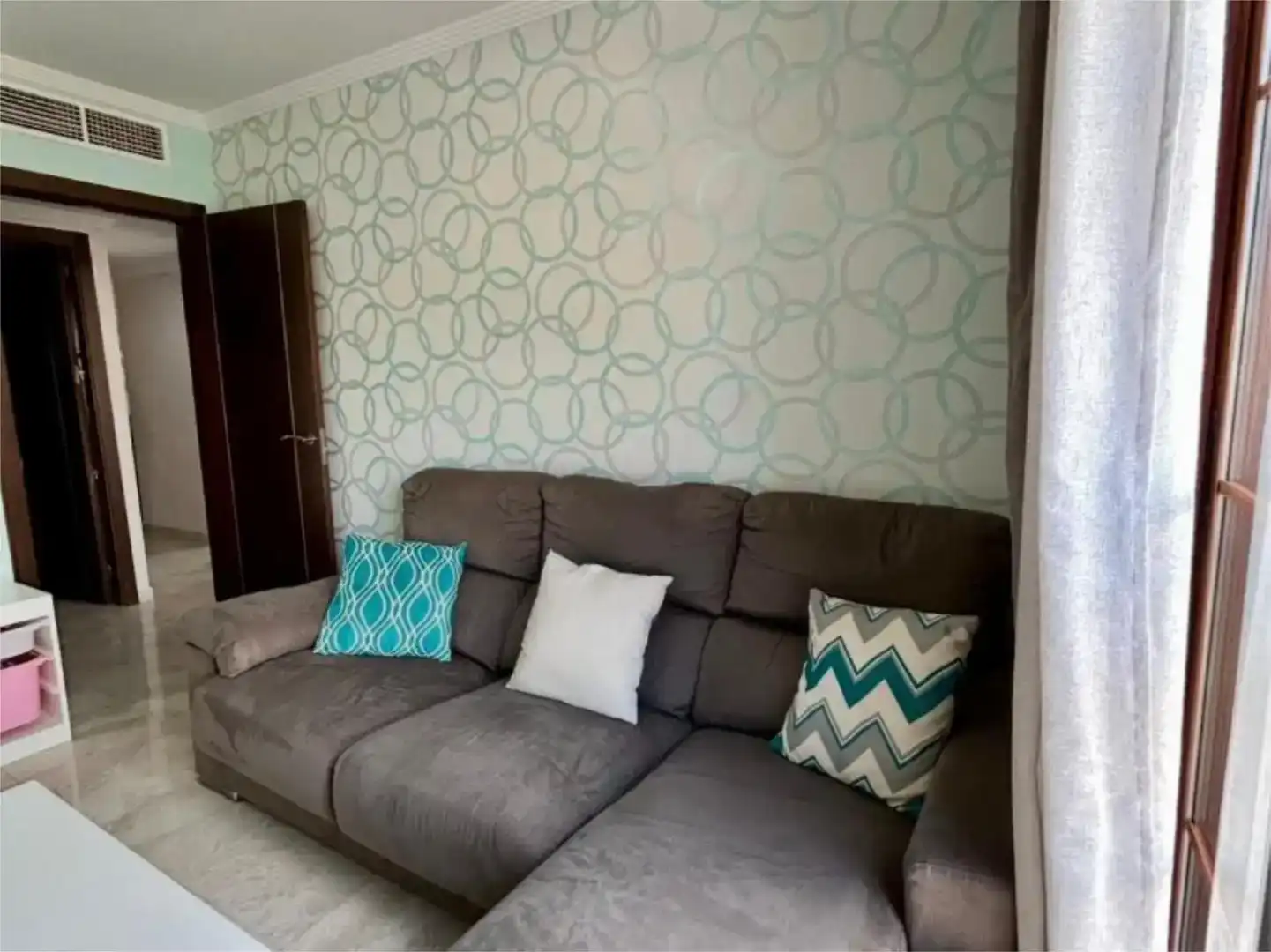 Living room of Flat for sale in  Melilla Capital  with Air Conditioner and Balcony