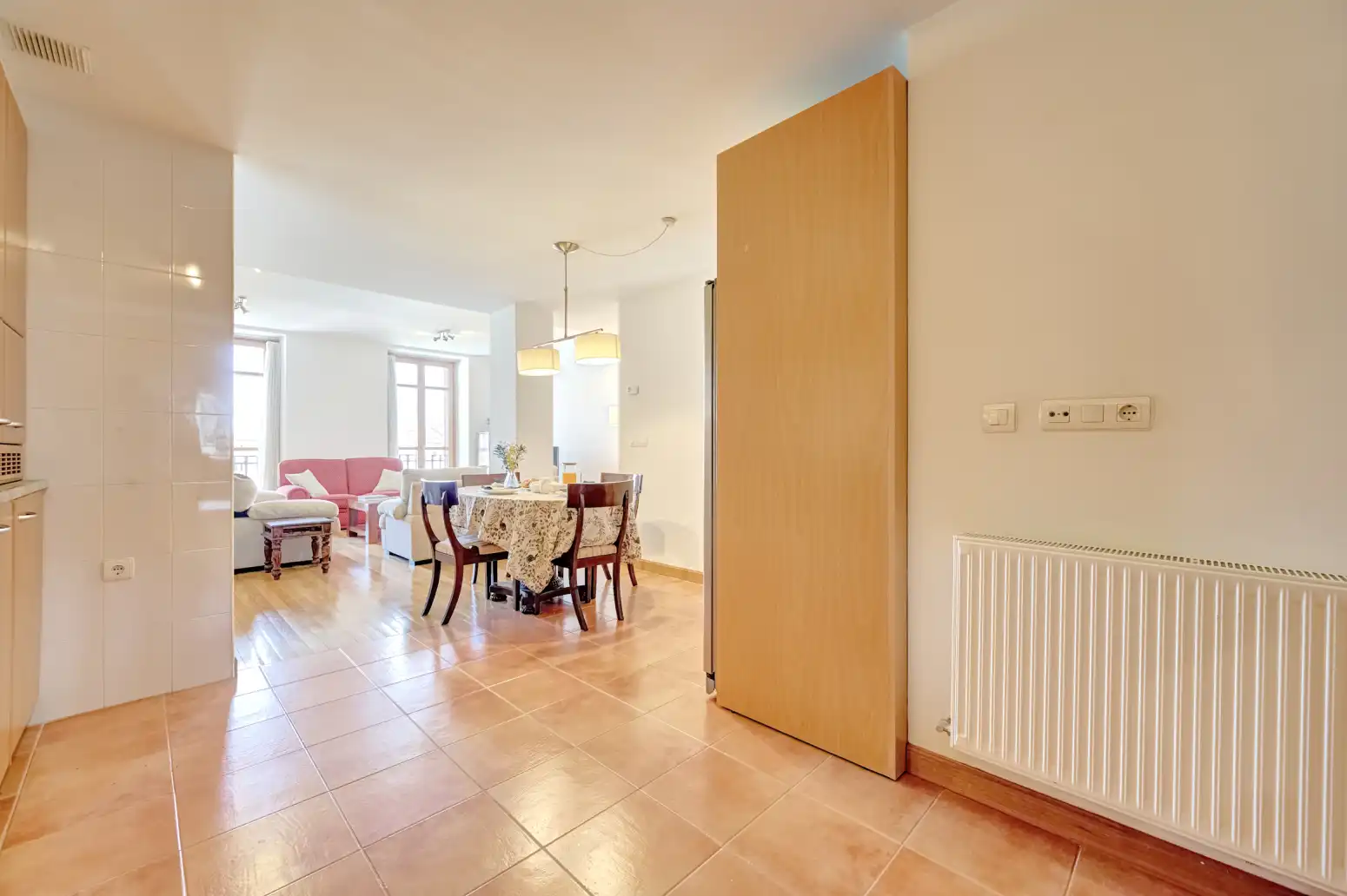 Dining room of Flat for sale in  Pamplona / Iruña  with Heating, Parquet flooring and Storage room