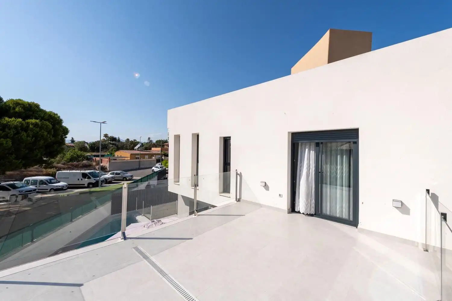 Terrasse von Haus oder Chalet zur Miete in El Campello mit Klimaanlage, Privatgarten und Terrasse